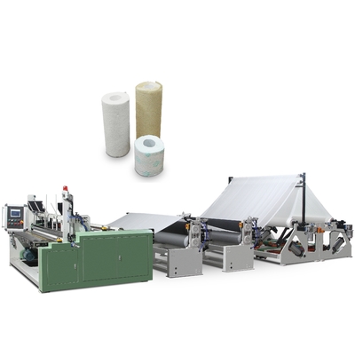 Touch Screen Toilet Paper Wrapping Machine With Steel To Rubber Embossing