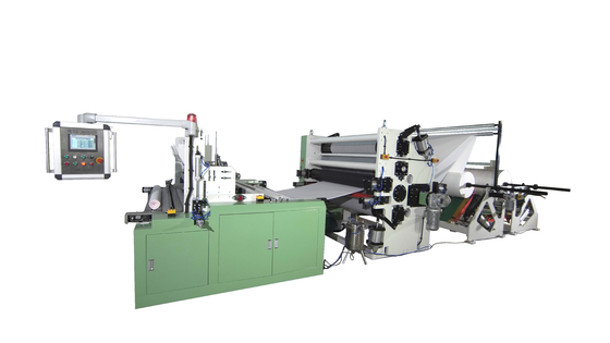 Touch Screen Toilet Paper Wrapping Machine With Steel To Rubber Embossing
