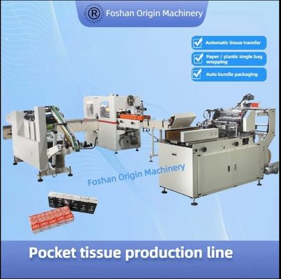 ハンカチティッシュ生産を当社の高速トイレットペーパー生産ラインで最大化