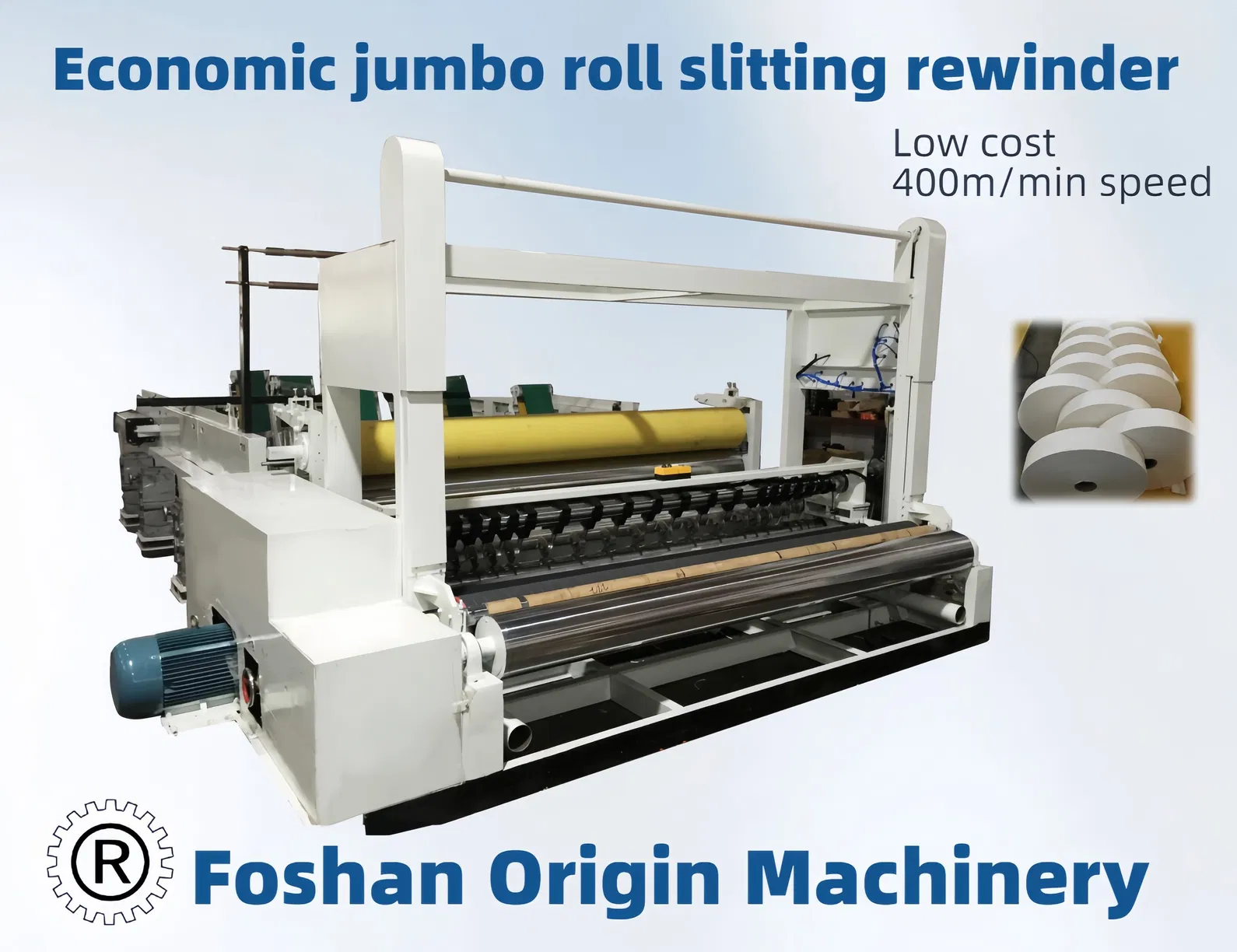 1800mm 完成ジャンボロールスリッティングマシン、良好な効率での巻き戻し 0